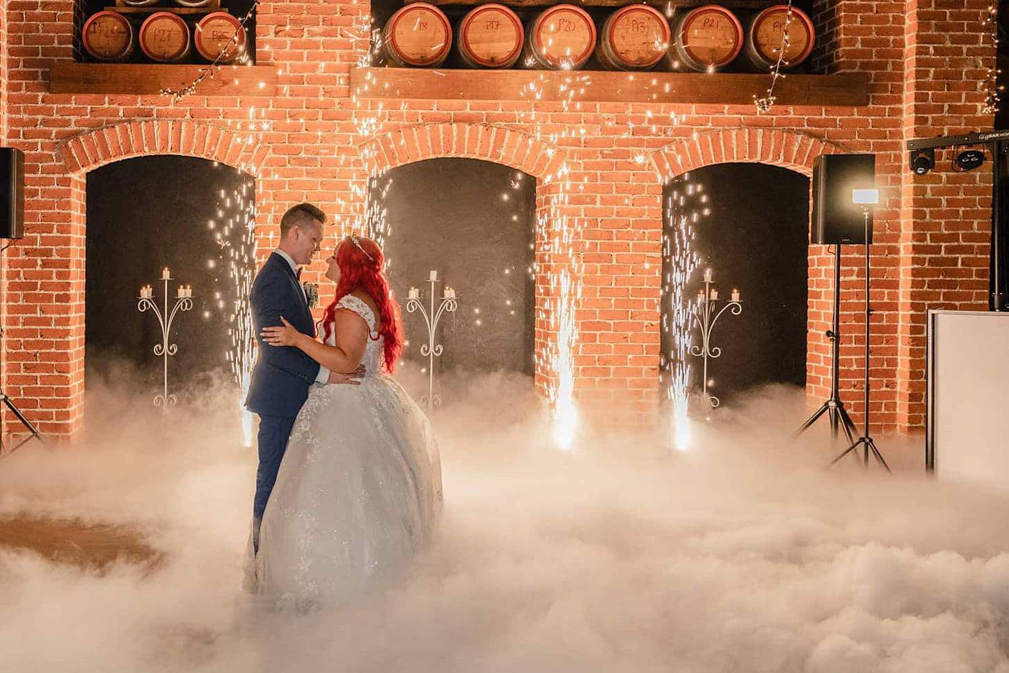 PRO Sirromet Winery Wedding First Dance Fireworks Cloud