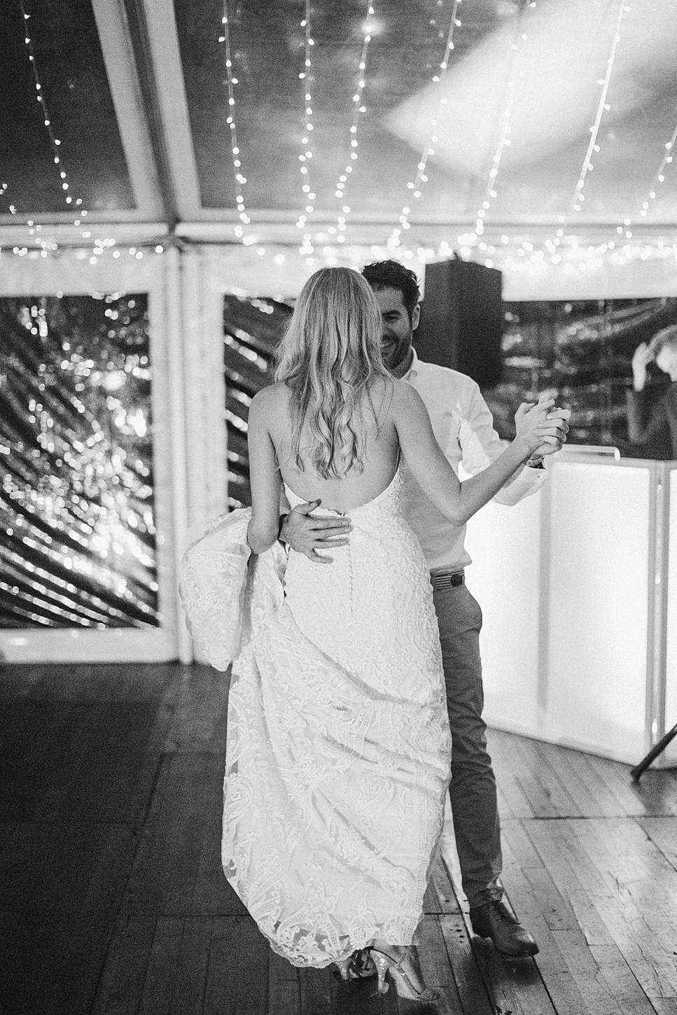 Maleny Retreat Wedding Bride & Groom First and DJ Ben
