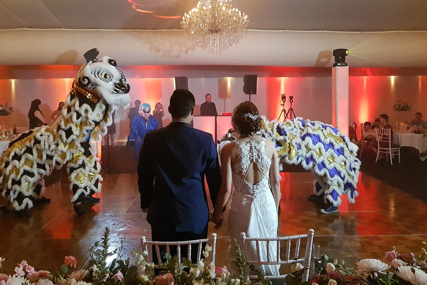 Victoria Park Wedding Lion Dancers
