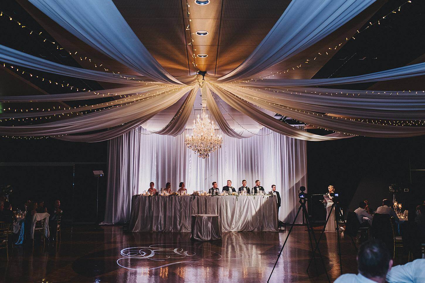 Greek Club Wedding Spot Lighting