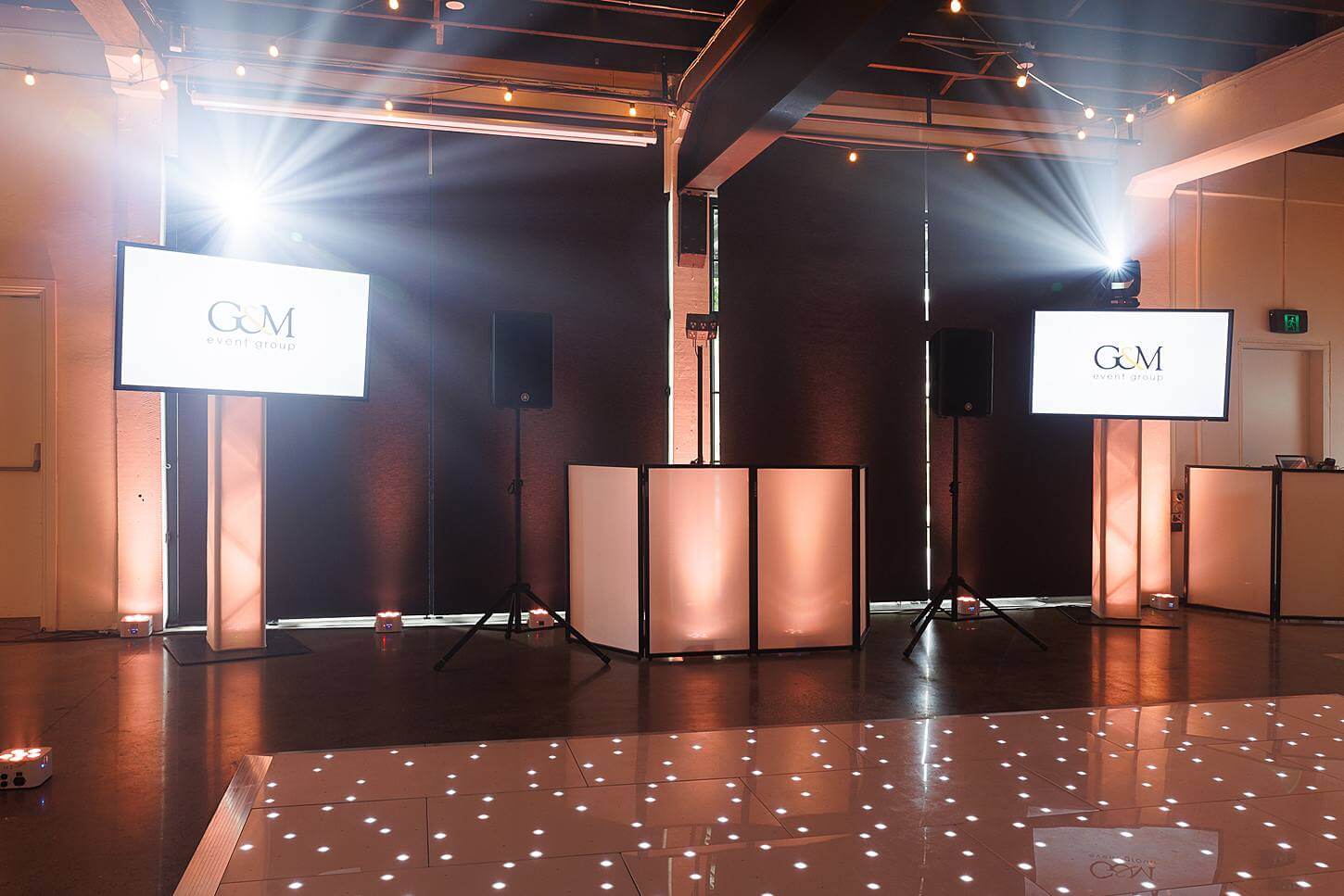 TV Screens Facade Starlight Dance Floor