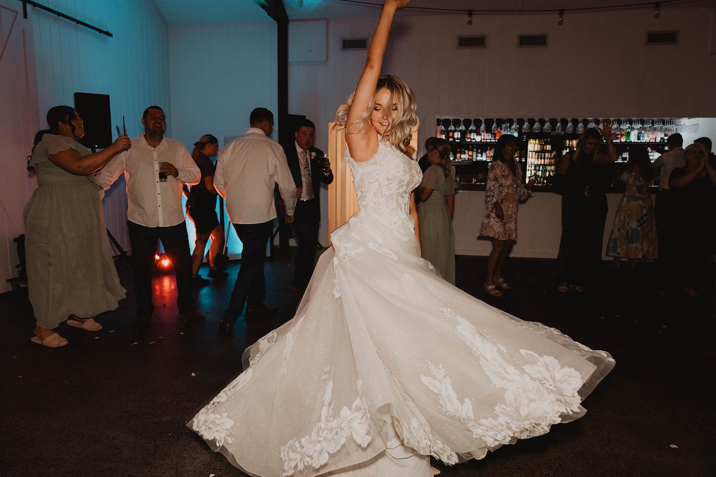 Summergrove Estate Bride Dancing