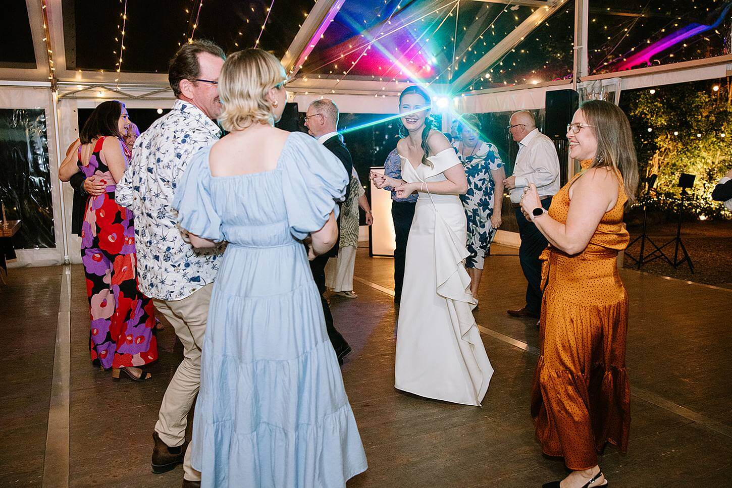 Bower Estate Bride & Guests Dancing