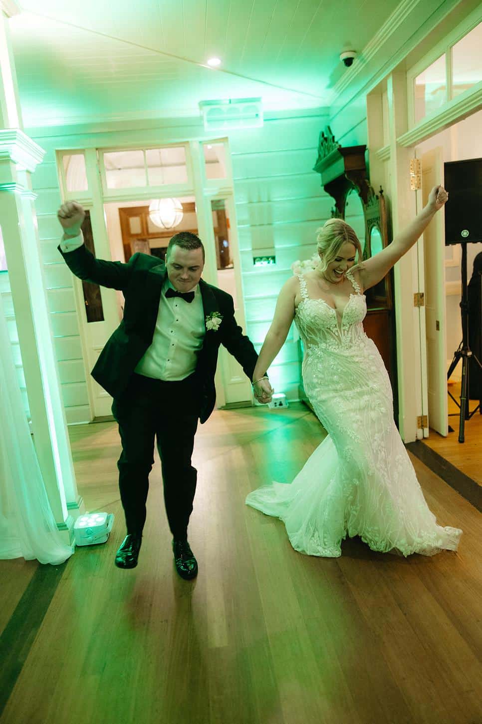 Gabbinbar Bride & Groom Entrance with Uplighting