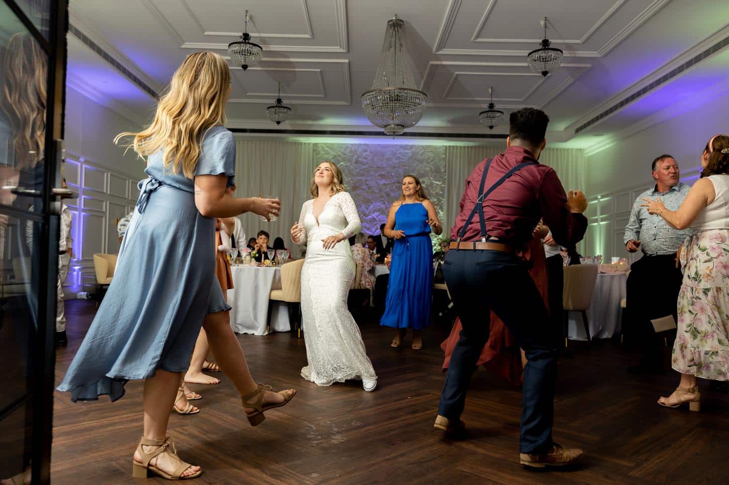 Braeside at Gin House Creek Estate Weddings Guests Dancing